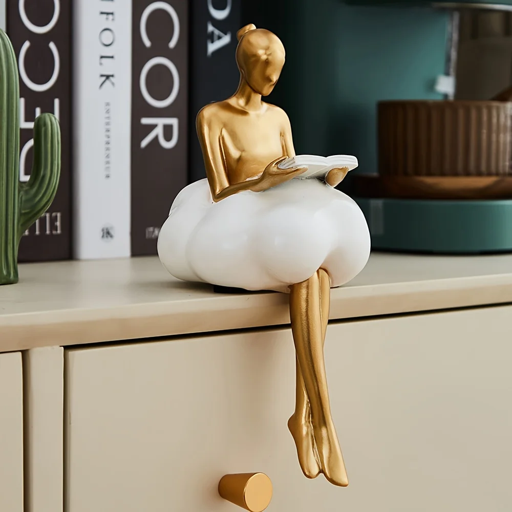 Resin Art Aesthetic - Wolken mädchen Skulptur abstrakte Kunst Figur