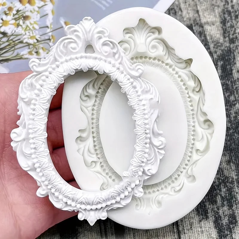 Resin Art For Photo Frame - Silikonform im europäischen Stil für DIY-Bilderrahmen,