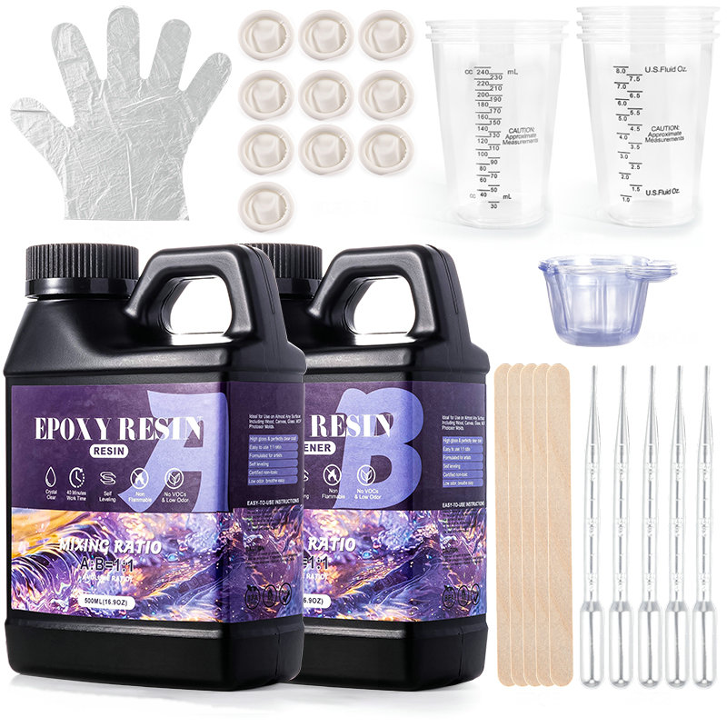 Resin Art Ratio - Epoxidharz-Set mit 1:1-Verhältnis, vergilbungssicher, neu geformtes,