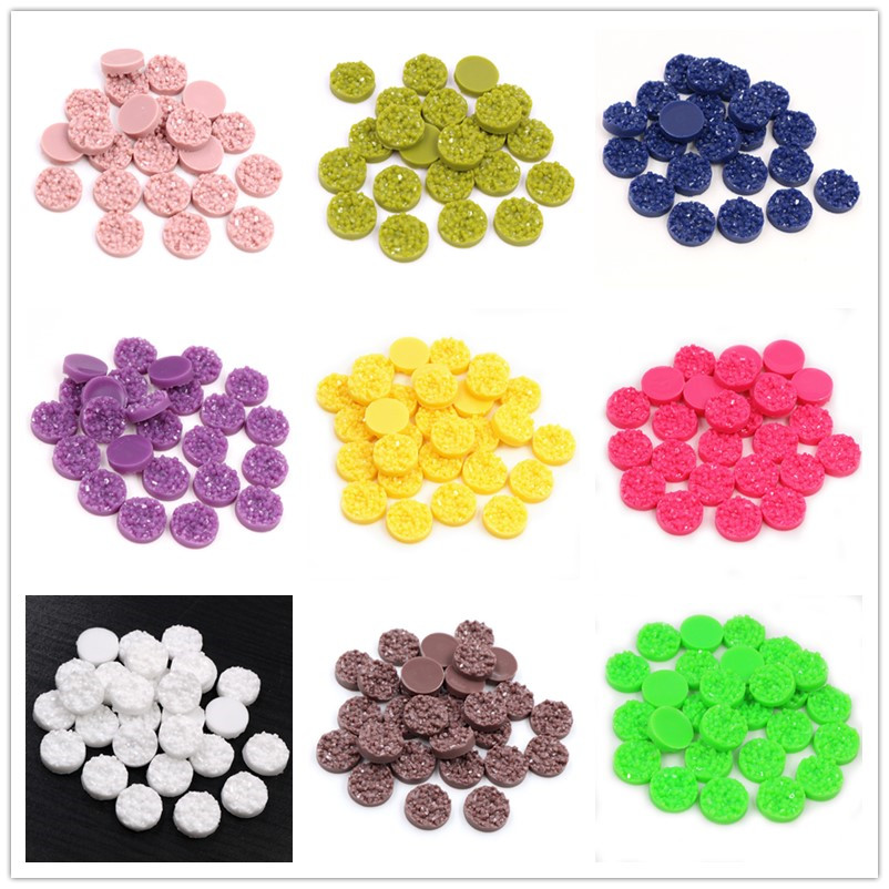 Resin Art Diy Kit - 40 Stück Harz Druzy Cabochons Kuppel