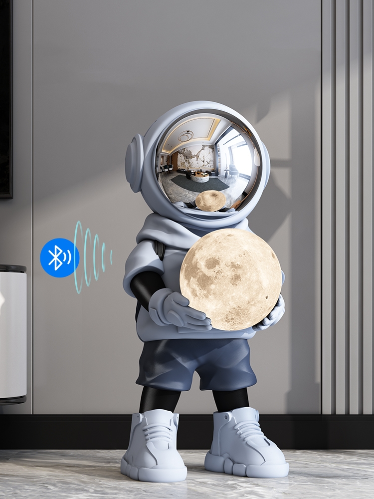 Resin Art In Floor - Wohnkultur Bluetooth Astronaut Statue Boden dekoration