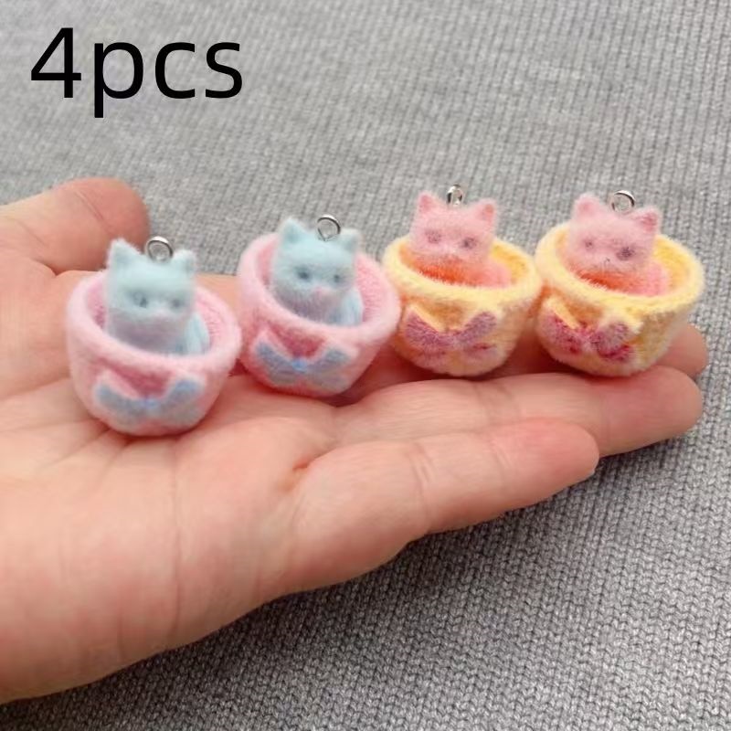 4 Stück 3D-Plüsch-Katzenanhäng – Resin Art Diy Kit Bewertung und Preis