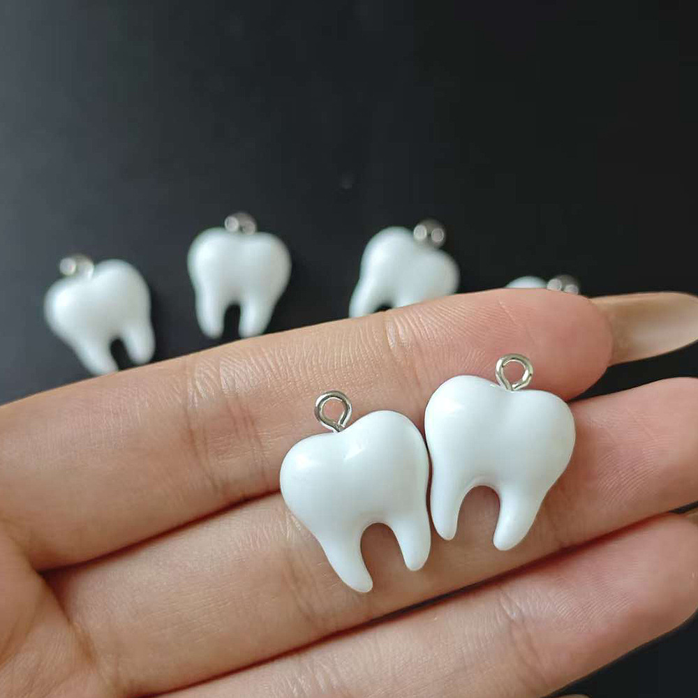 10 Stück niedliche weiße Zähne – Resin Art Diy Kit Bewertung und Preis
