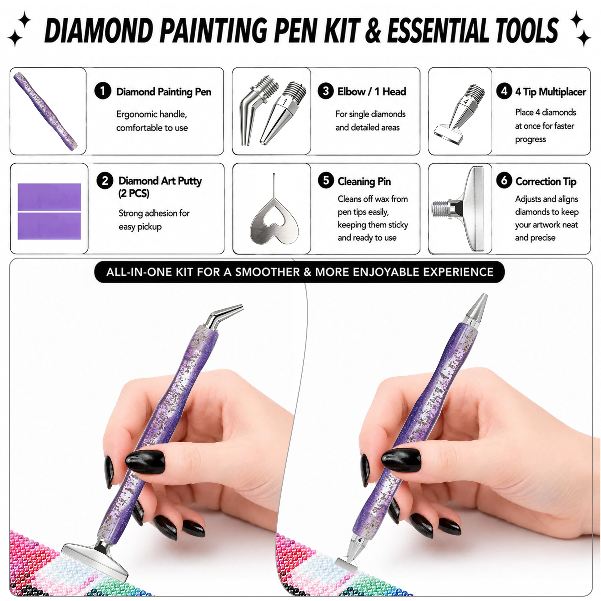 Diamantmalerei-Kunststift, mit – Resin Art Craft Bewertung und Preis