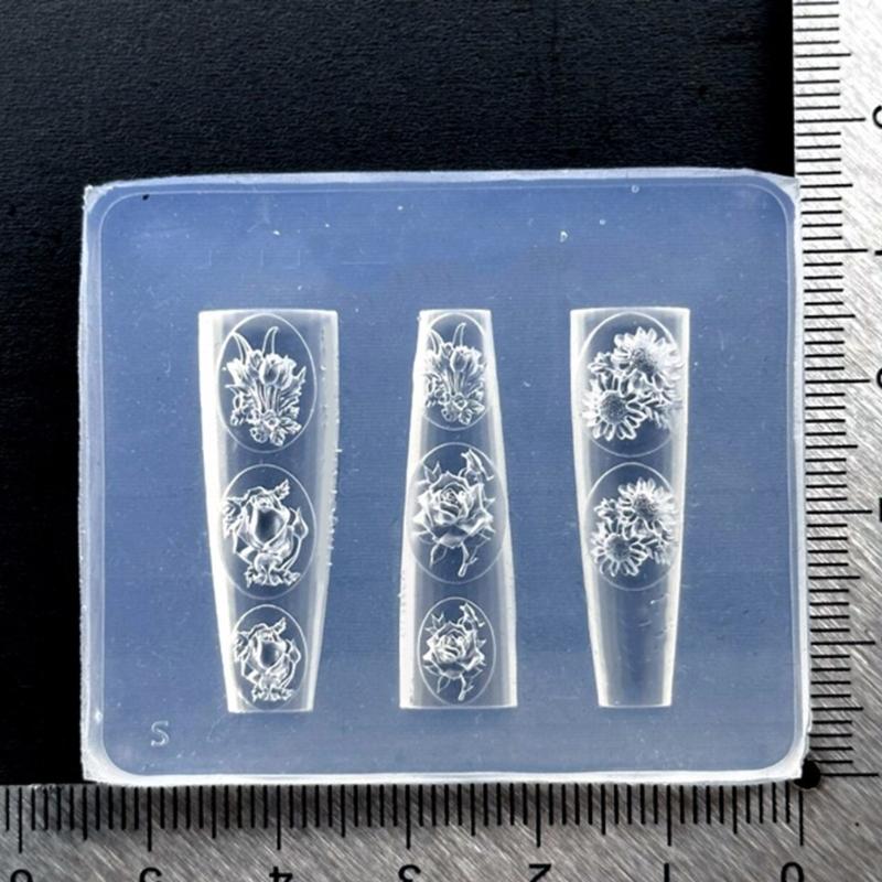 31BB Geprägte Silikon-Nagelkun – Resin Art Equipment Bewertung und Preis