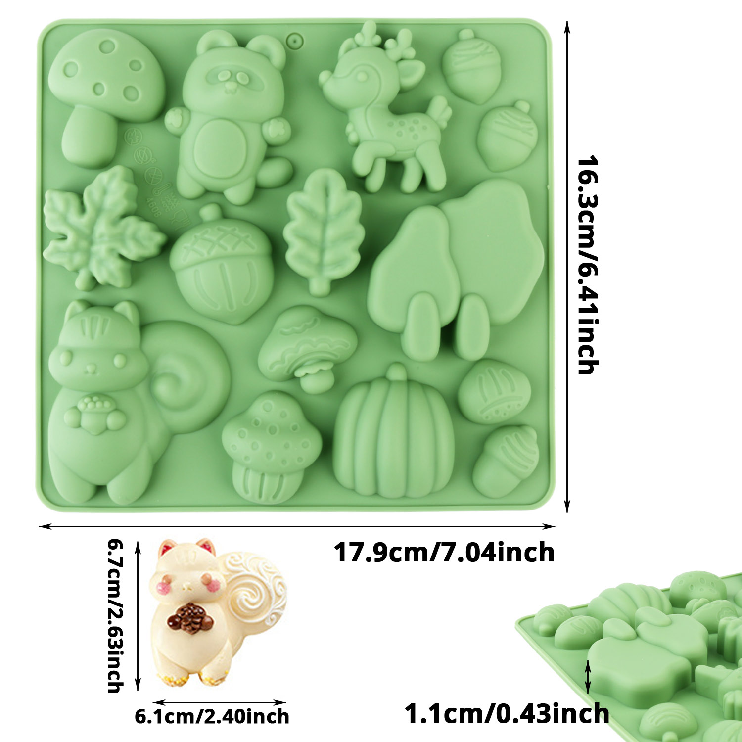 1 Silikon-Kuchenform in Tierfo – Resin Art Craft Bewertung und Preis
