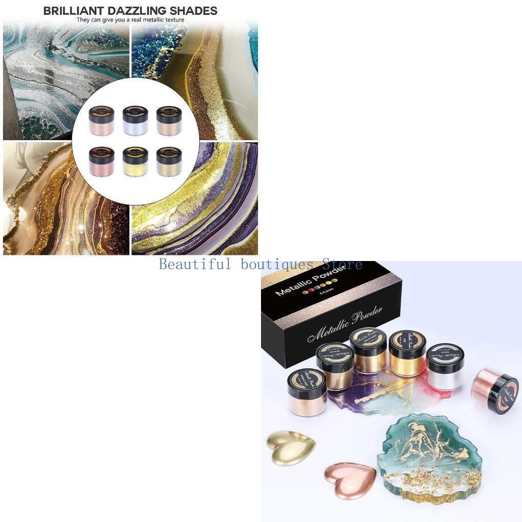 U4LF Buntes Glimmerpulver, met – Resin Art Equipment Bewertung und Preis