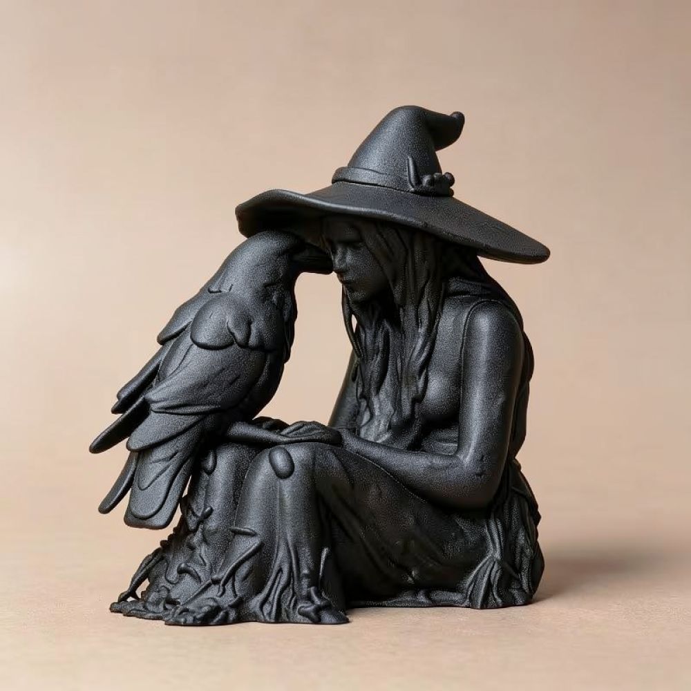 Kreative Hexenstatue, 3D-gedru – Resin Art Unique Ideas Bewertung und Preis
