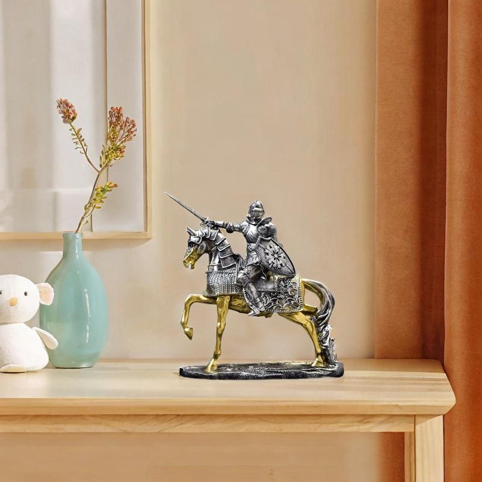 Ritterpferd-Statue, Retro-Kuns – Resin Art Table Top Bewertung und Preis
